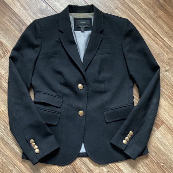 J Crew Schoolboy Black Blazer Size 2 - Picture 11 of 16